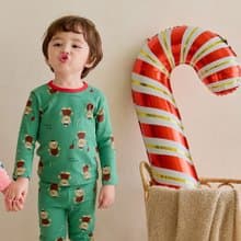 熊熊派對慶祝-舒棉雲柔衣長袖韓國童裝-K53709