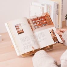 【折疊閱讀書架】自然風格 木質生活用品 書架 | Wooderful life