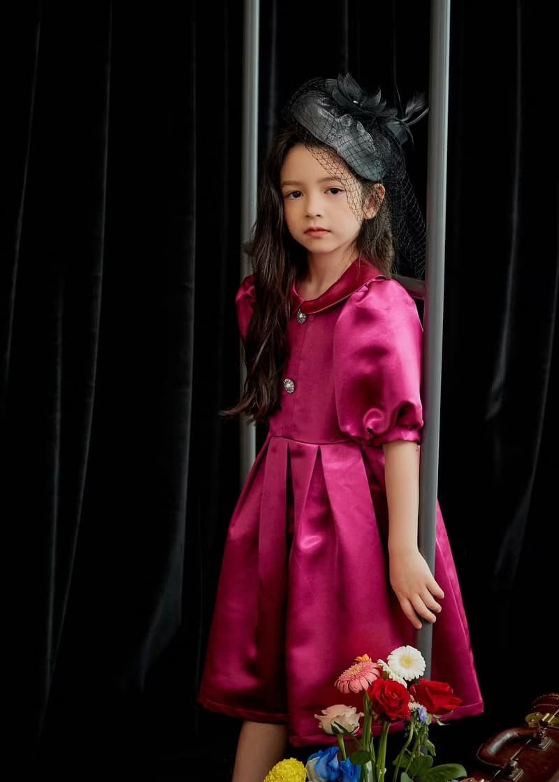 a classic satin dress