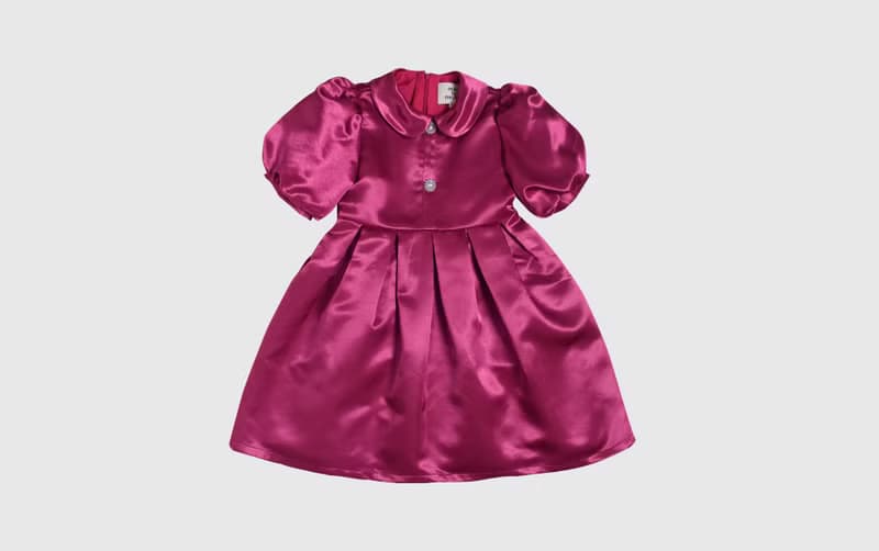 a classic satin dress