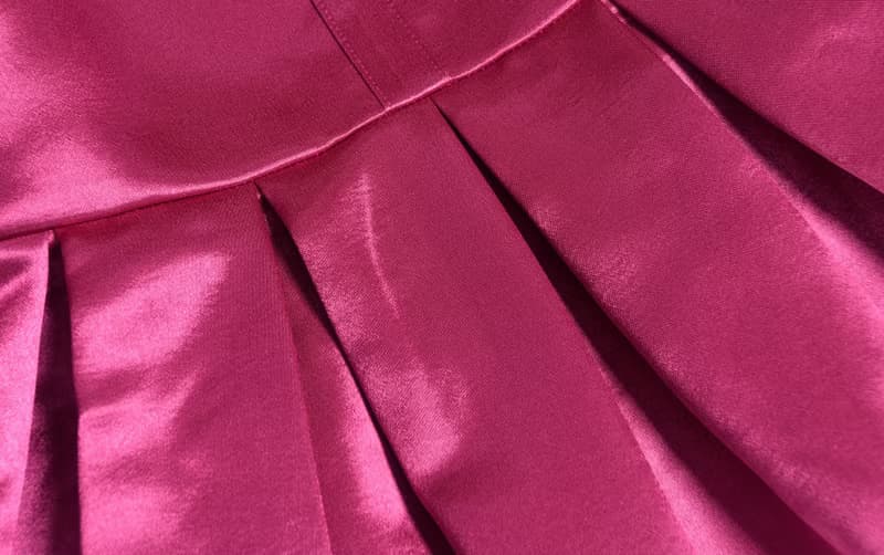 a classic satin dress