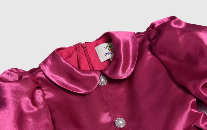 a classic satin dress