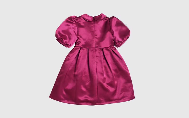 a classic satin dress