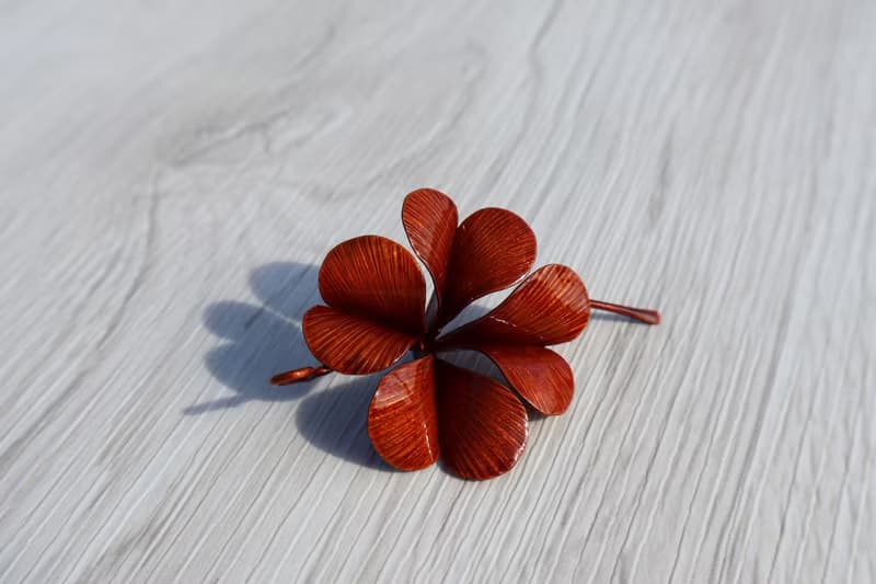 【訂製】幸運草項鍊|紅銅|純手工|手作禮物|祝福