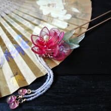 重華髮釵(紅+金粉款)-共六色