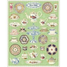 Cavallini & Co.  圓罐1000片拼圖_古典瓷器
