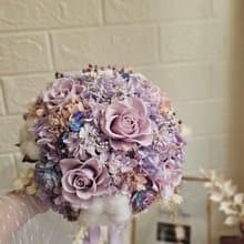 每個角度都美 新娘婚禮捧花 永生花 結婚 登記捧花 分束捧花 花束