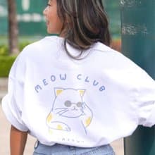 【CREEPS】Meow Club Boss 寬鬆重磅印花T恤 210g