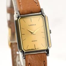 SEKO LASSALE 女性用腕時計 クォーツ GOLD Tank Shape Ref.8420-7219 手錶 古董錶