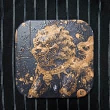 金獅-晶雕吸水陶瓷杯墊