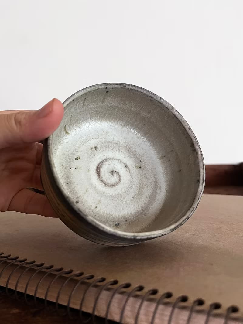 柴燒 灰釉茶碗 陶碗 | 陶茶具
