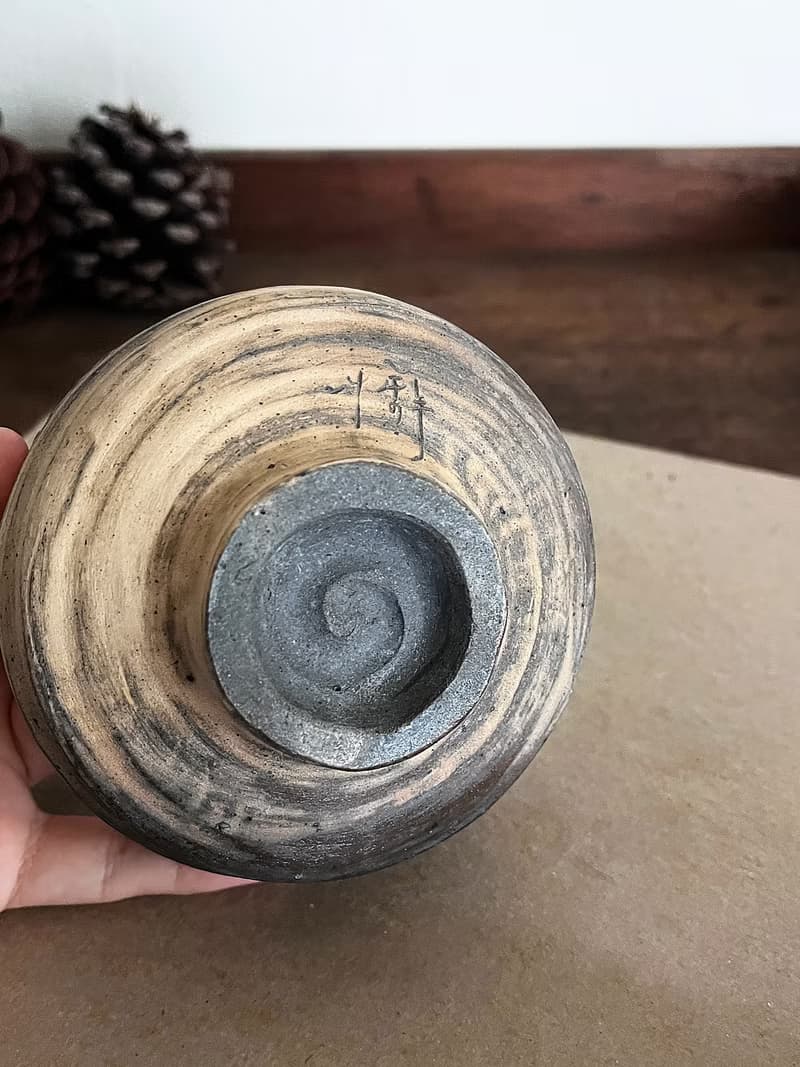 柴燒 灰釉茶碗 陶碗 | 陶茶具