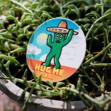 pvc霧膜防水貼紙 - 寂寞仙人掌