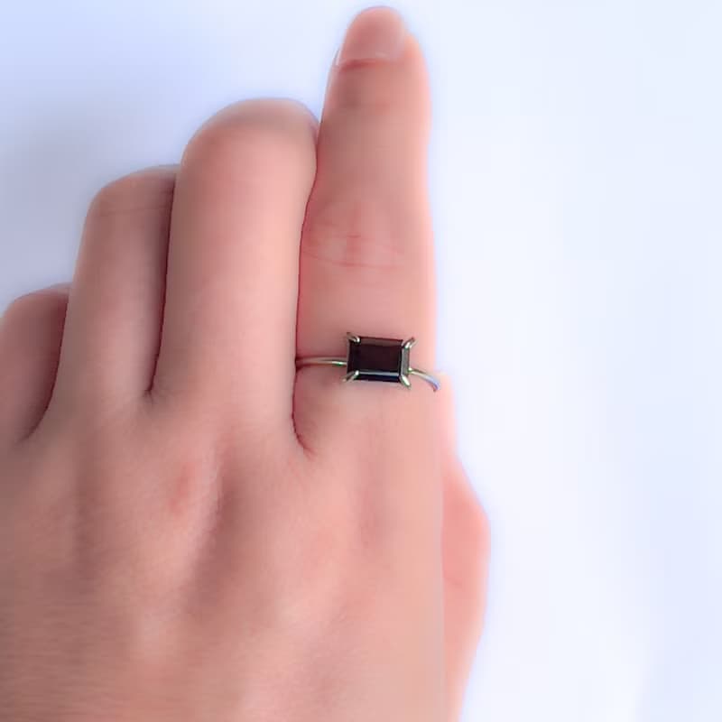 Garnet 925 Silver  Ring【gift box】