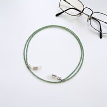 新疆玉蛇紋石小圓珠眼鏡鍊 - 給媽媽爸爸的母親節父親節禮物