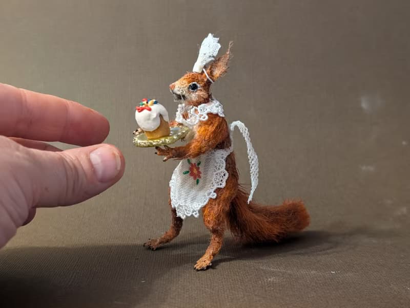 Gorgeous squirrel hostess.