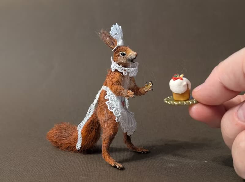 Gorgeous squirrel hostess.