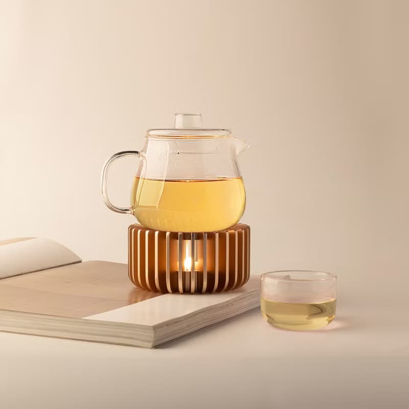 溫茶器暖茶爐子煮水果花茶葉蠟燭茶壺咖啡加熱茶杯保溫墊時尚底座