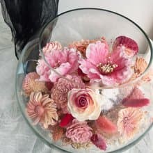 伊登花室 玻璃圓球 微景觀 乾燥桌花