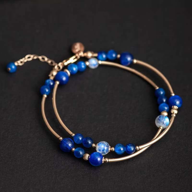 藍晶石月光石手鍊