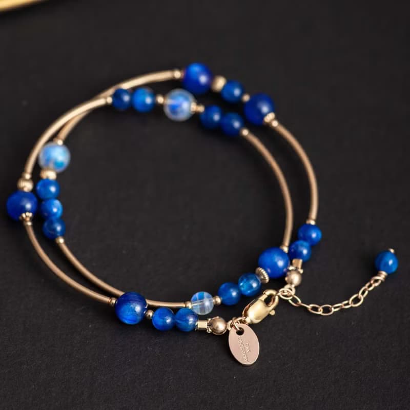 藍晶石月光石手鍊