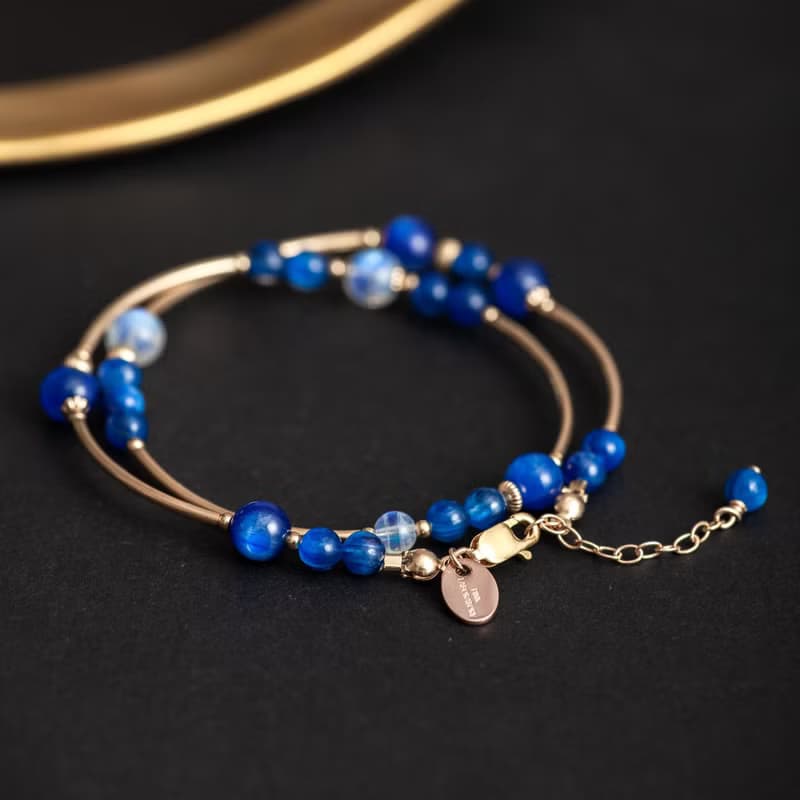藍晶石月光石手鍊