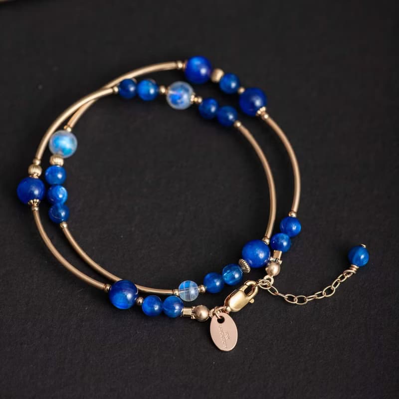 藍晶石月光石手鍊