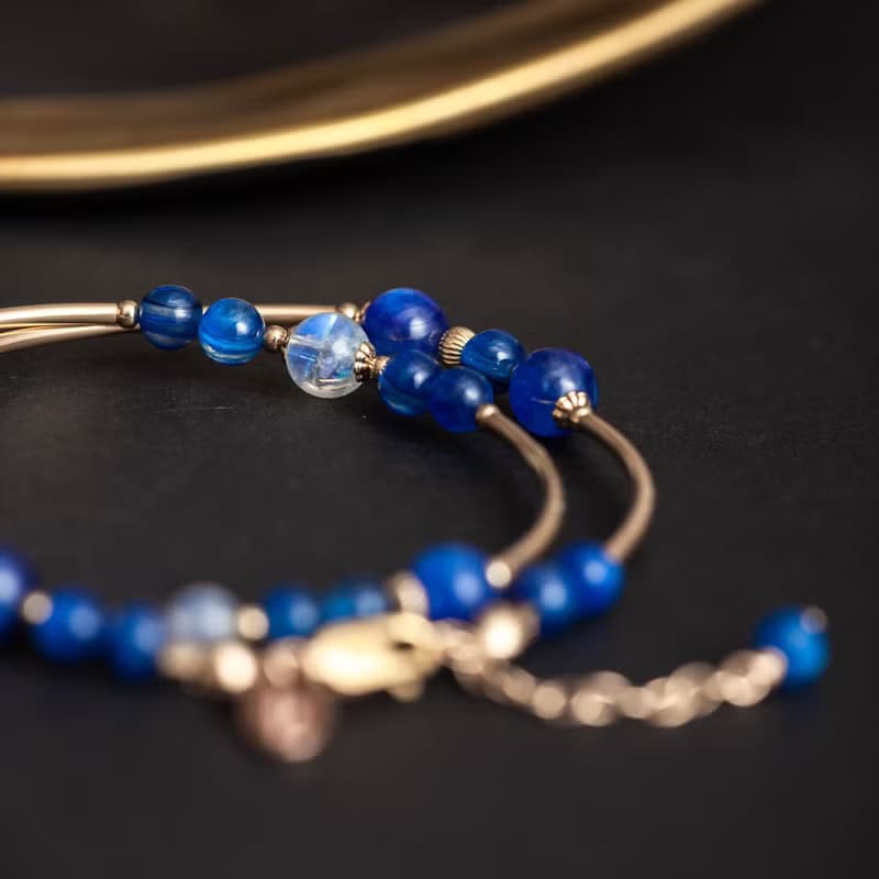 藍晶石月光石手鍊