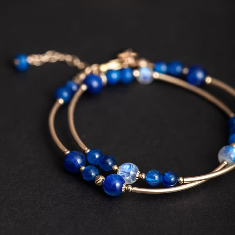 藍晶石月光石手鍊