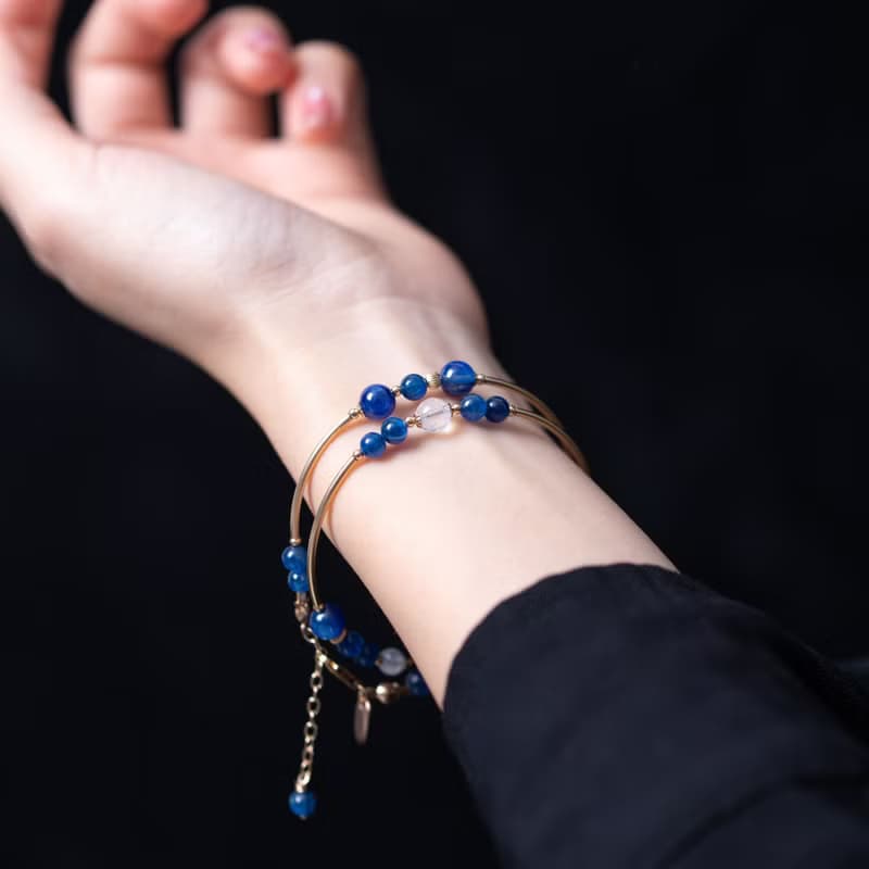 藍晶石月光石手鍊