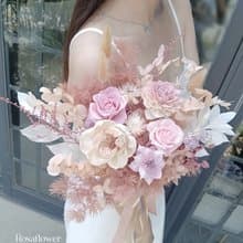 蘿莎花兒  永生捧花 溫柔氣質粉玫瑰 花束