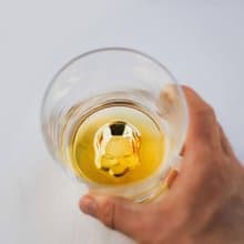 (單個杯)300cc【Nude】底部骷髏頭skull手工無鉛玻璃威士忌杯