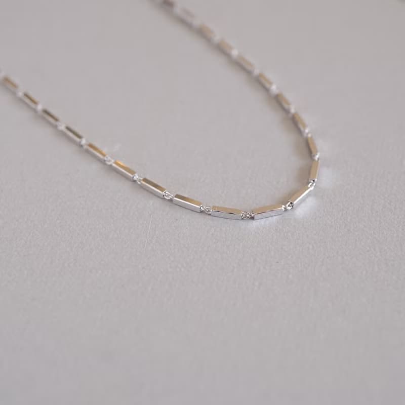 SV925  スティックチェーンネックレス