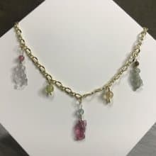招財旺夫水晶I碧璽電氣石Tourmaline14K手鏈I糖果魚魚I情人節禮物