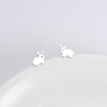 【Angel & Me】兔子 小白兔 s925純銀兔耳環 生日禮盒 情人節禮物