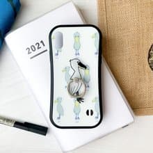 ハシビロコウ グリップケース for iPhone