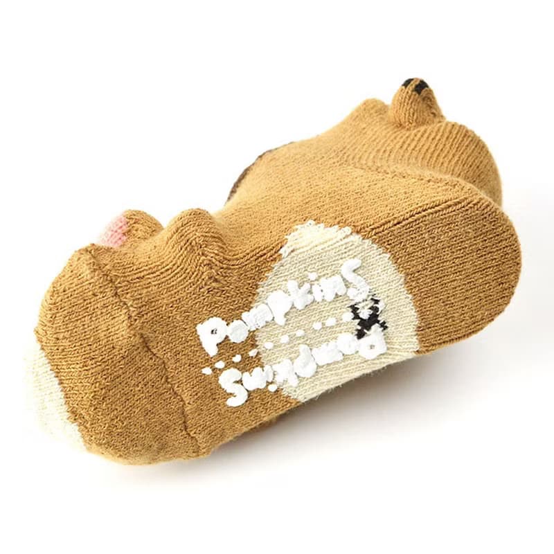 1212250P  2足セット POP UP SOX ギフトボックス シマリス Chipmunk 日本製 キャメル/ベージュ ２色入り