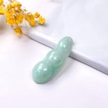 【連中三元】飄綠翡翠福豆項鍊 | 天然緬甸玉翡翠A貨 | 送禮