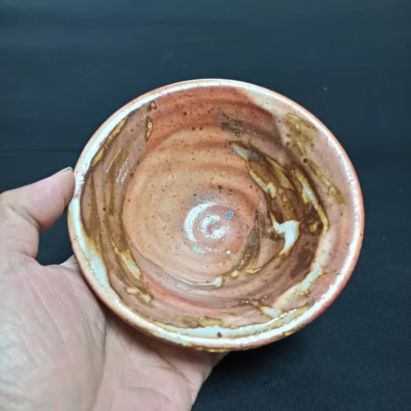 志野釉燒茶盞茶碗