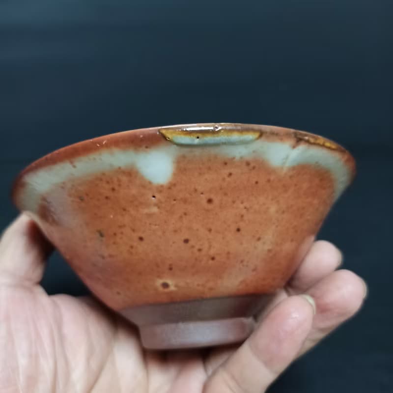 志野釉燒茶盞茶碗