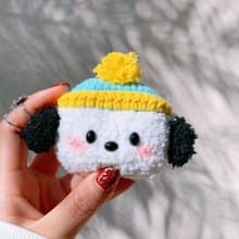 手工原創可愛小狗女生禮物耳機套鉤織耳機套蘋果無線耳機AirPods