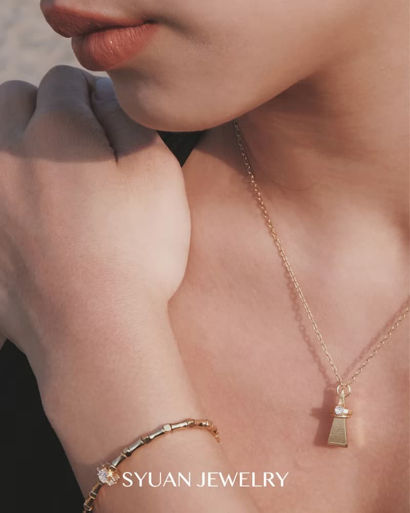 Pyramid 金字塔— 金字塔鋯石項鍊生日 情人節禮物