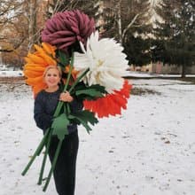 Huge Flowers. 75 cm Flower. Wedding Backdrop. Giant Bouquet. Event Luxury Decor