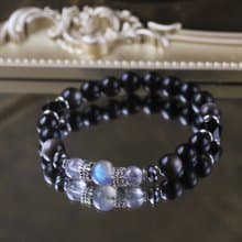 超七 黑曜石 拉長石 黑瑪瑙 水晶手鍊 全方位 招財事業 健康避邪