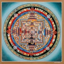 唐卡畫卡拉查克拉曼陀羅  是送給摯愛的美麗禮物。