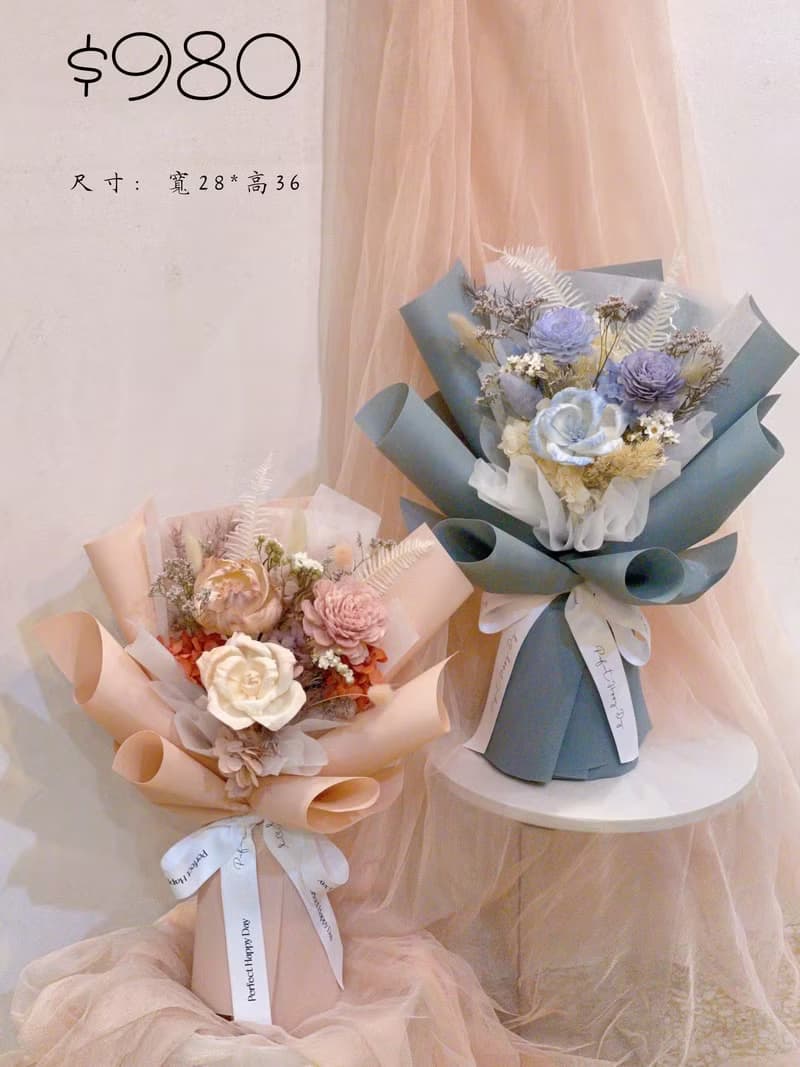 情人節乾燥花束/西洋情人節花束 乾燥花束