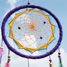 民族風 手工編織棉麻南美捕夢網吊飾dream Cather-Mandala曼陀羅