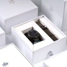 工藝匠心 環保之芯ERICA LIBERT太陽能鳳梨皮帶腕錶-套組極簡黑