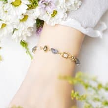 正能量 x 拉長石 珍珠 【波照間島的約定】 OT扣 手鍊