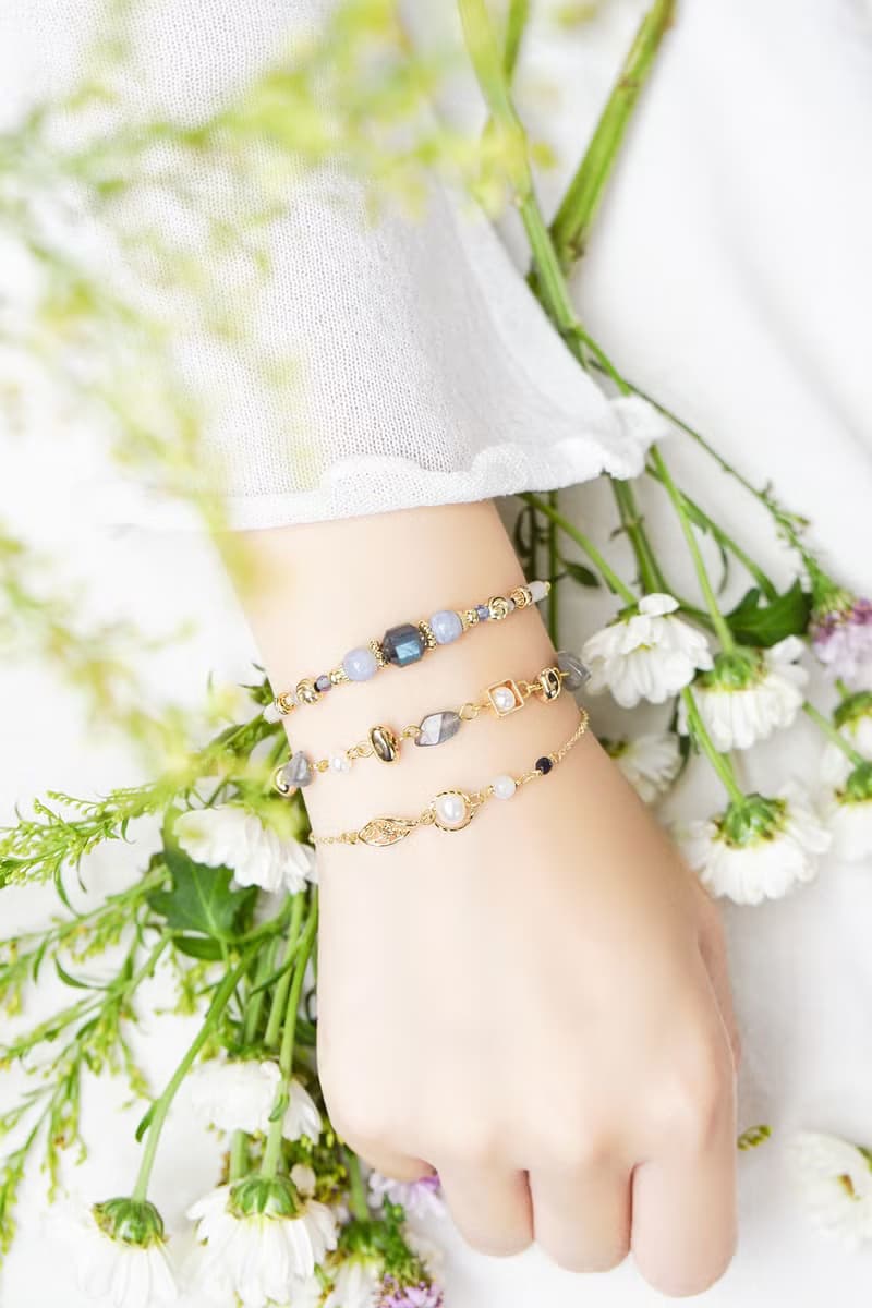 正能量 x 拉長石 珍珠 【波照間島的約定】 OT扣 手鍊